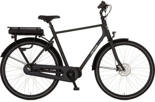 Vélo de ville électrique hollandais moteur central CORTINA E-Foss N8 cadre Haut gris – Image 2