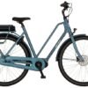 Vélo de ville électrique hollandais moteur central CORTINA E-Foss N8 cadre bas beige