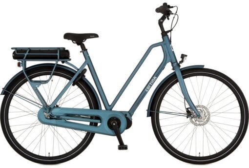 Vélo de ville électrique hollandais moteur central CORTINA E-Foss N8 cadre bas beige – Image 4