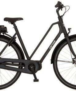 Vélo de ville électrique hollandais moteur central CORTINA E-Foss N8 cadre bas noir