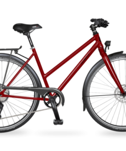Vélo de ville musculaire VDV L 200 Sport cadre trapèze rouge