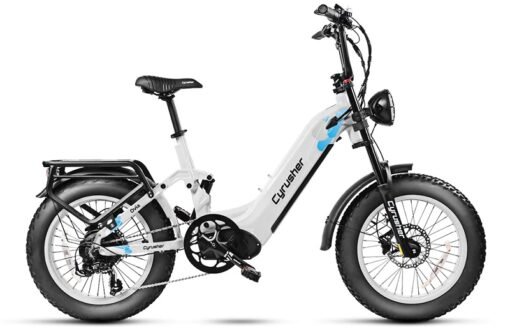 Vélo électrique Cyrusher Ovia Step-through ebike 750W 52V 17Ah blanc