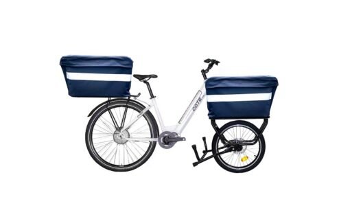 Vélo électrique cargo COTE EBIKE – CV100 CARGO rouge – Image 5