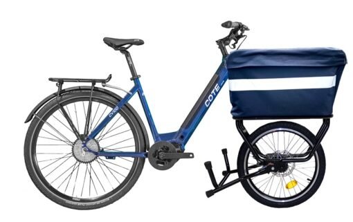 Vélo électrique cargo COTE EBIKE – CV100 CARGO rouge – Image 3