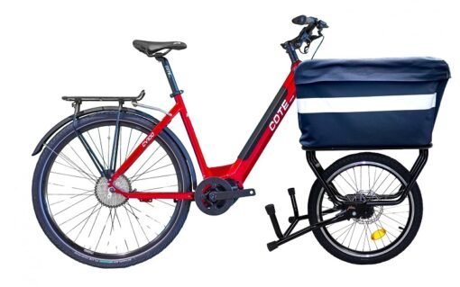 Vélo électrique cargo COTE EBIKE – CV100 CARGO rouge