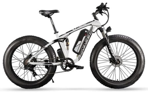 Vélo électrique de montagne Cyrusher XF800 fatbike 750W 13Ah bleu – Image 3