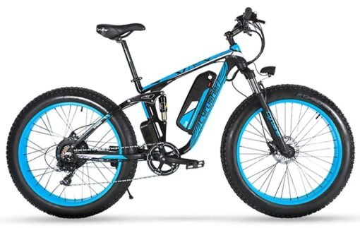 Vélo électrique de montagne Cyrusher XF800 fatbike 750W 13Ah bleu