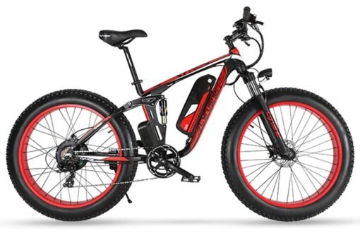 Vélo électrique de montagne Cyrusher XF800 fatbike 750W 13Ah bleu – Image 4
