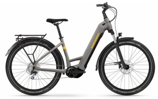 Vélo électrique de randonnée Winora Yucatan X8 Quarz matt cadre ouvert