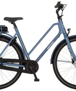 Vélo électrique de ville CORTINA E-Foss N8 cadre bas bleu