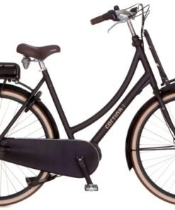 Vélo électrique de ville noir CORTINA E-U4 Moteur Central cadre bas