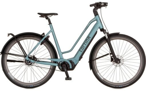Vélo électrique performant CORTINA E-Silento Pro cadre bas bleu