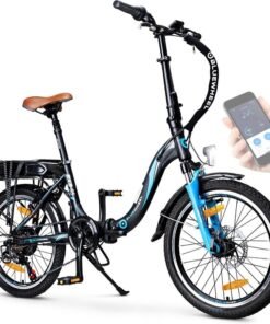 Vélo électrique pliant Bluewheel BXB55 e-bike 7 vitesses Shimano Noir