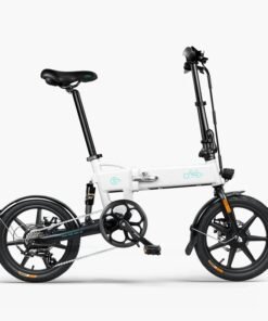Vélo électrique pliant Fiido D2S avec amortisseur blanc