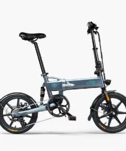Vélo électrique pliant Fiido D2S avec amortisseur bleu
