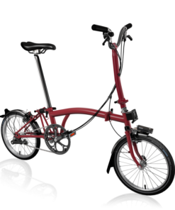 Vélo pliant BROMPTON C Line Explore 2023 guidon high Rouge