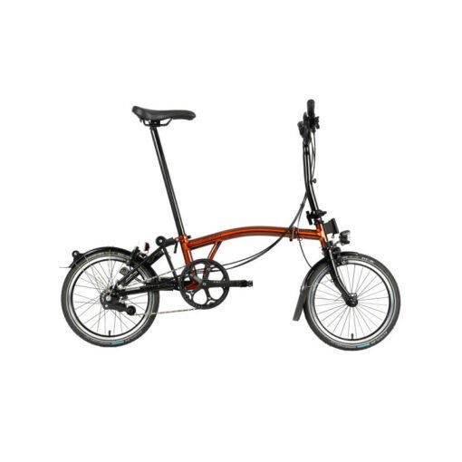 Vélo pliant BROMPTON C Line Explore 2023 guidon high flame lacquer