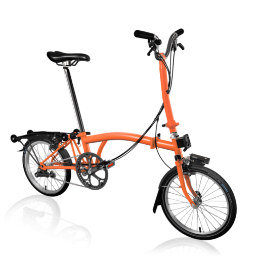 Vélo pliant BROMPTON C Line Explore 2023 guidon high orange