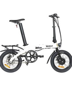 Vélo pliant électrique léger VENILU Urbana X noir blanc