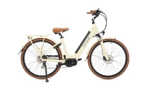 Vélo ville électrique BEAUFORT Babett 28" 468 Wh beige