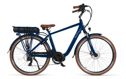 Vélo ville électrique BEAUFORT Bea 28" bleu cadre homme