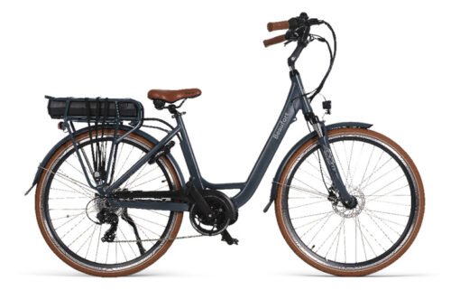 Vélo ville électrique BEAUFORT Bea 28" bleu cadre homme – Image 5