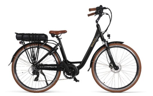 Vélo ville électrique BEAUFORT Bea 28" bleu cadre homme – Image 2
