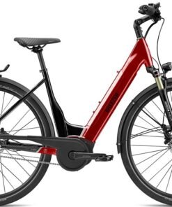 Vélos de trekking électriques Breezer Powertrip Evo IG 2.1+ LS rouge-noir