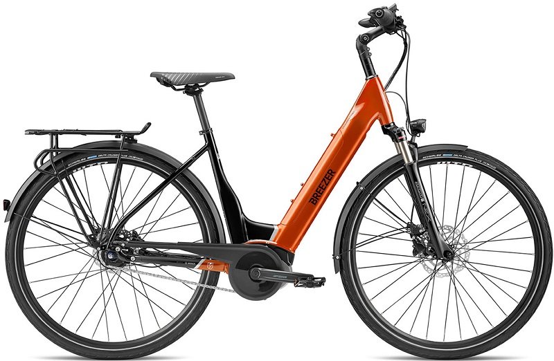 Vélos de trekking électriques Breezer Powertrip Evo IG 2.5+ LS orange