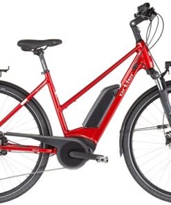 Vélos de trekking électriques Ortler Bozen Trapèze rouge