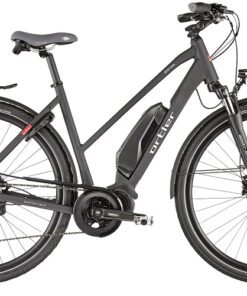 Vélos de trekking électriques Ortler E-Montana 500 Trapèze noir