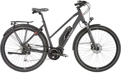 Vélos de trekking électriques Ortler E-Montana 500 Trapèze noir