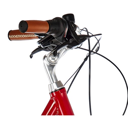 Vélos de ville électriques Ortler E-Summerfield Trapèze 7 vitesses rouge – Image 6