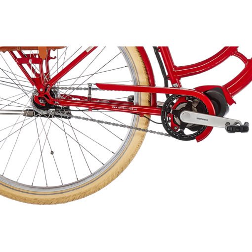 Vélos de ville électriques Ortler E-Summerfield Trapèze 7 vitesses rouge – Image 5