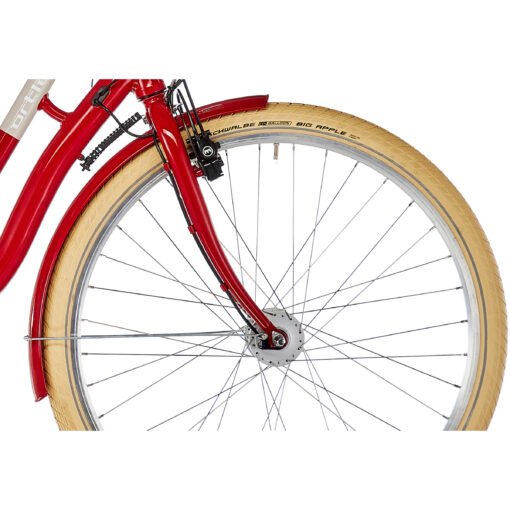 Vélos de ville électriques Ortler E-Summerfield Trapèze 7 vitesses rouge – Image 4