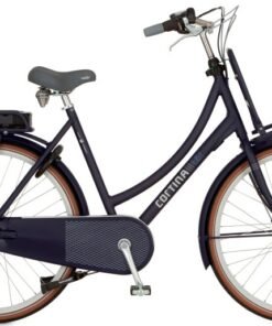Vélo hollandais électrique CORTINA E-U4 Denim 7v cadre bas bleu