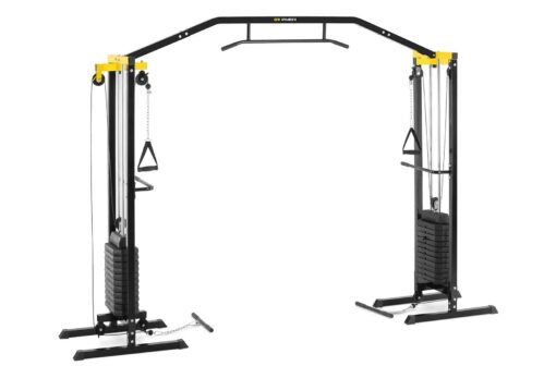 APPAREIL DE MUSCULATION MULTIFONCTION - 150 KG - 24 POIDS DE 6 8 KG