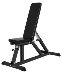 BANC DE MUSCULATION MULTIPOSITIONS NOIR OU BLANC - COULEUR : NOIR