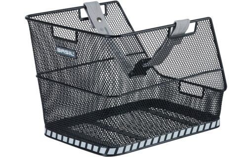 PANIER ARRIÈRE CARTABLE VÉLO BASIL NOIR