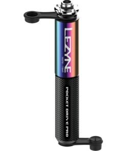 POMPE À MAIN LEZYNE POCKET DRIVE PRO (MAX 160 PSI / 11 BAR) NÉO MÉTAL / NOIR