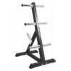 RACK DE RANGEMENT POUR POIDS OLYMPIQUES 4 NIVEAUX 50/51MM NOIR