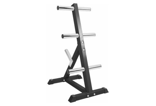 RACK DE RANGEMENT POUR POIDS OLYMPIQUES 4 NIVEAUX 50/51MM NOIR