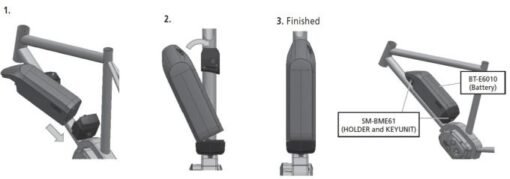 SHIMANO STEPS - BATTERIE DE CADRE BT-E6010 418 WH NOIR – Image 5