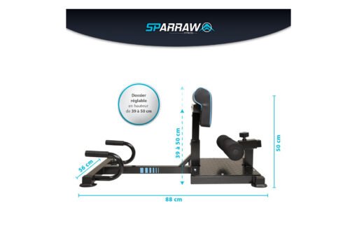 SQUAT MACHINE ALTIUS APPAREIL DE MUSCULATION MULTIFONCTION 88 X 56 X 50 CM – Image 2