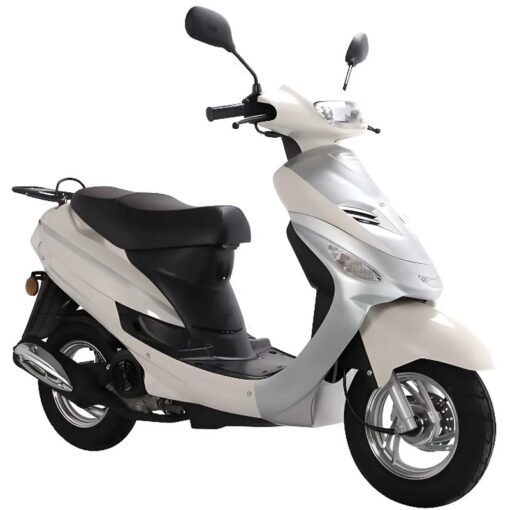 Scooter Euro5 Urban Star 4T - 50 cc - blanc et argent