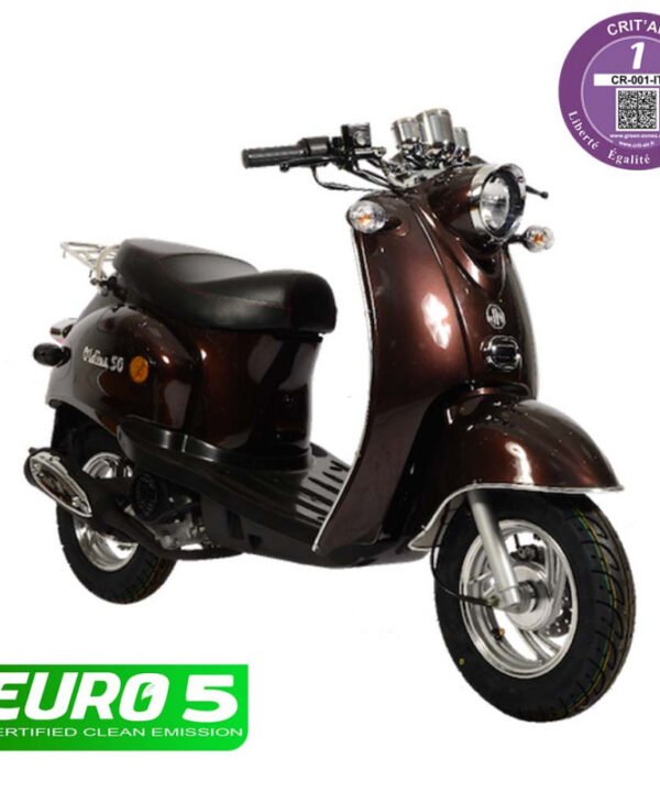 Scooter Oldies 50cc Marron - Euro 4