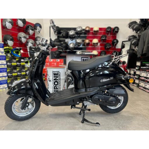 Scooter Oldies 50cc Noir brillant - Euro 4 – Image 4