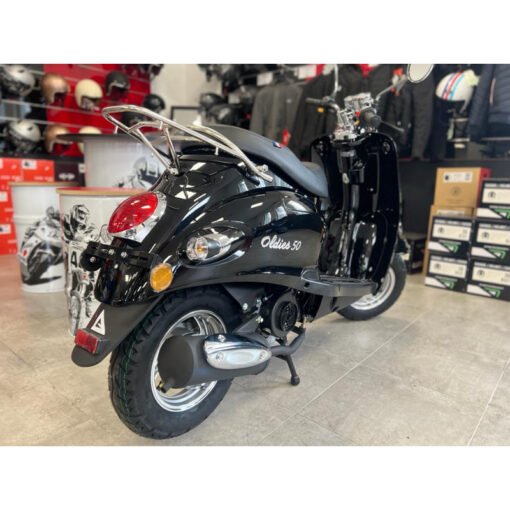 Scooter Oldies 50cc Noir brillant - Euro 4 – Image 3