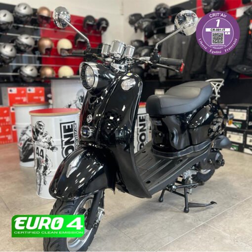 Scooter Oldies 50cc Noir brillant - Euro 4 – Image 5