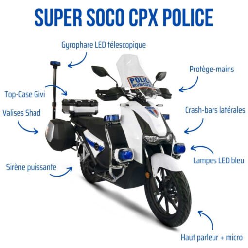 Scooter électrique Super SOCO CPX POLICE – Image 5
